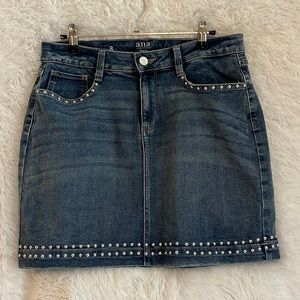 A.N.A Denim Skirt with Silver studs
